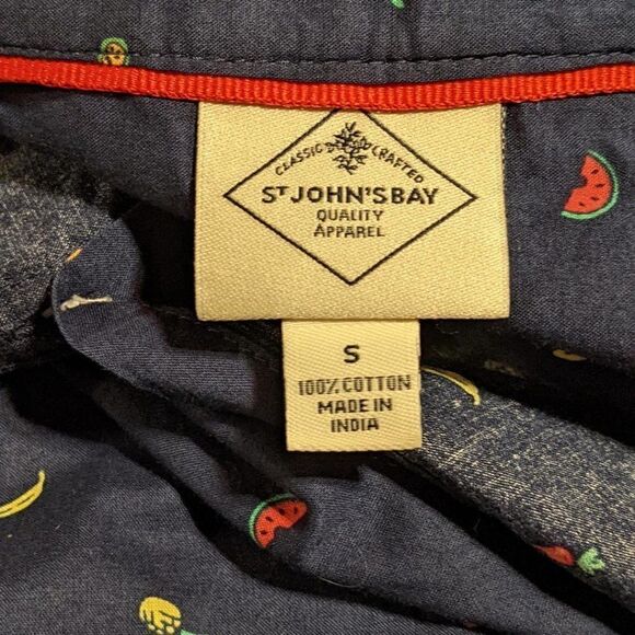 šNWTāST JOHN'SĀ BAY NAVY BLUEāSHORTāSLEEVEāBUTTONāUPāBLOUSEā-āSMALL - Picture 8 of 8